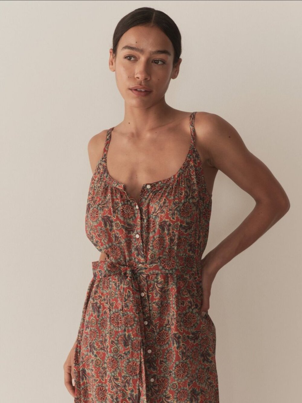NWT Doen Nevita Dress L'Orange Soleil Fleurit